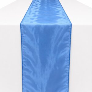 Royal blue organza runner