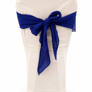 Royal blue triangle chair tie