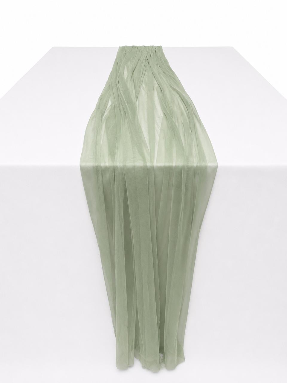 Sage tulle runner