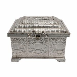 Silver antique gift box