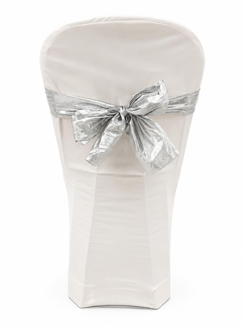 Silver chair tie