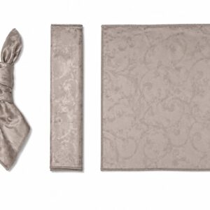 Silver embossed napkin