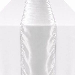 Silver organza runner