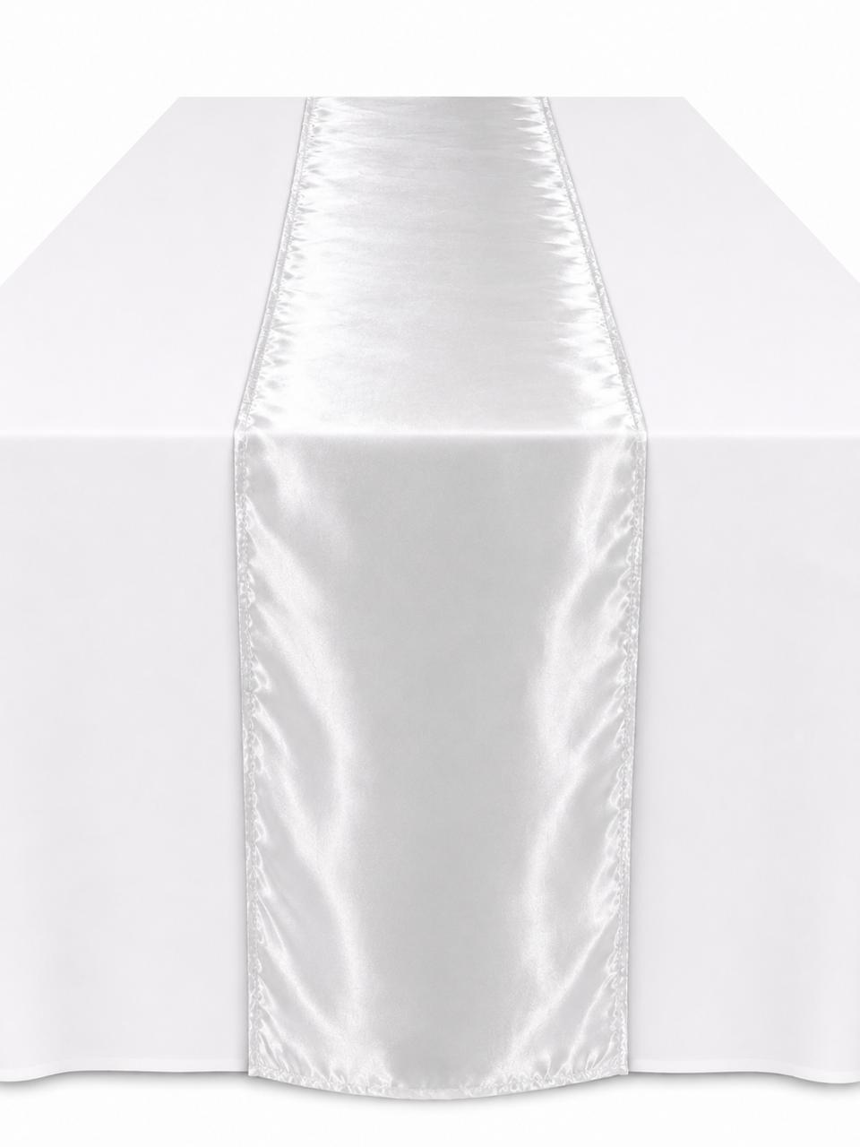 Silver organza runner