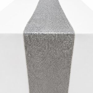 Silver sequin runner