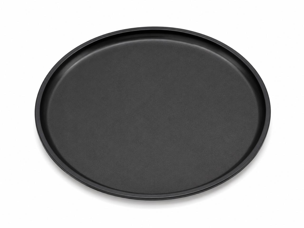 Waiter tray black round