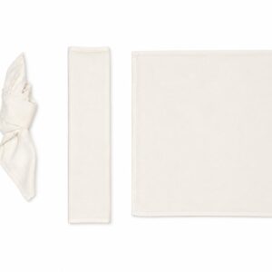 White amber linen napkin