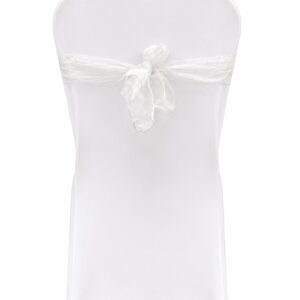 White organza chair tie