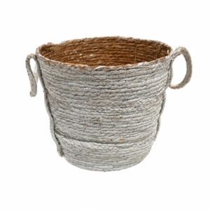 White seagrass basket M