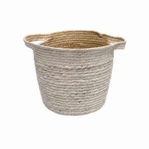 White seagrass basket S