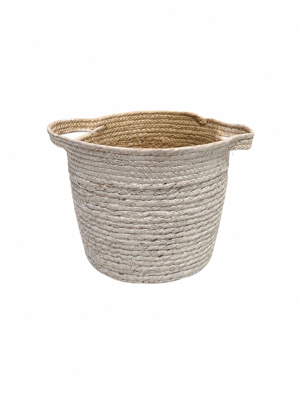 White seagrass basket S