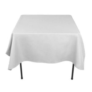White square tablecloth
