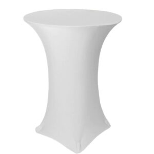 White cocktail stretch tablecloth