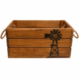 Wooden crate box