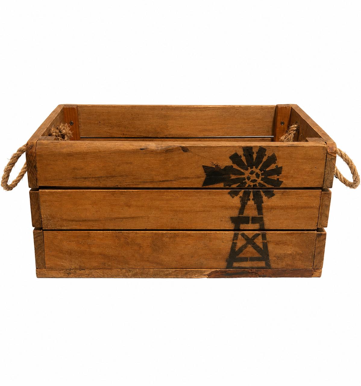 Wooden crate box