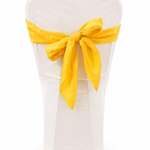 Yellow triangle chair tie