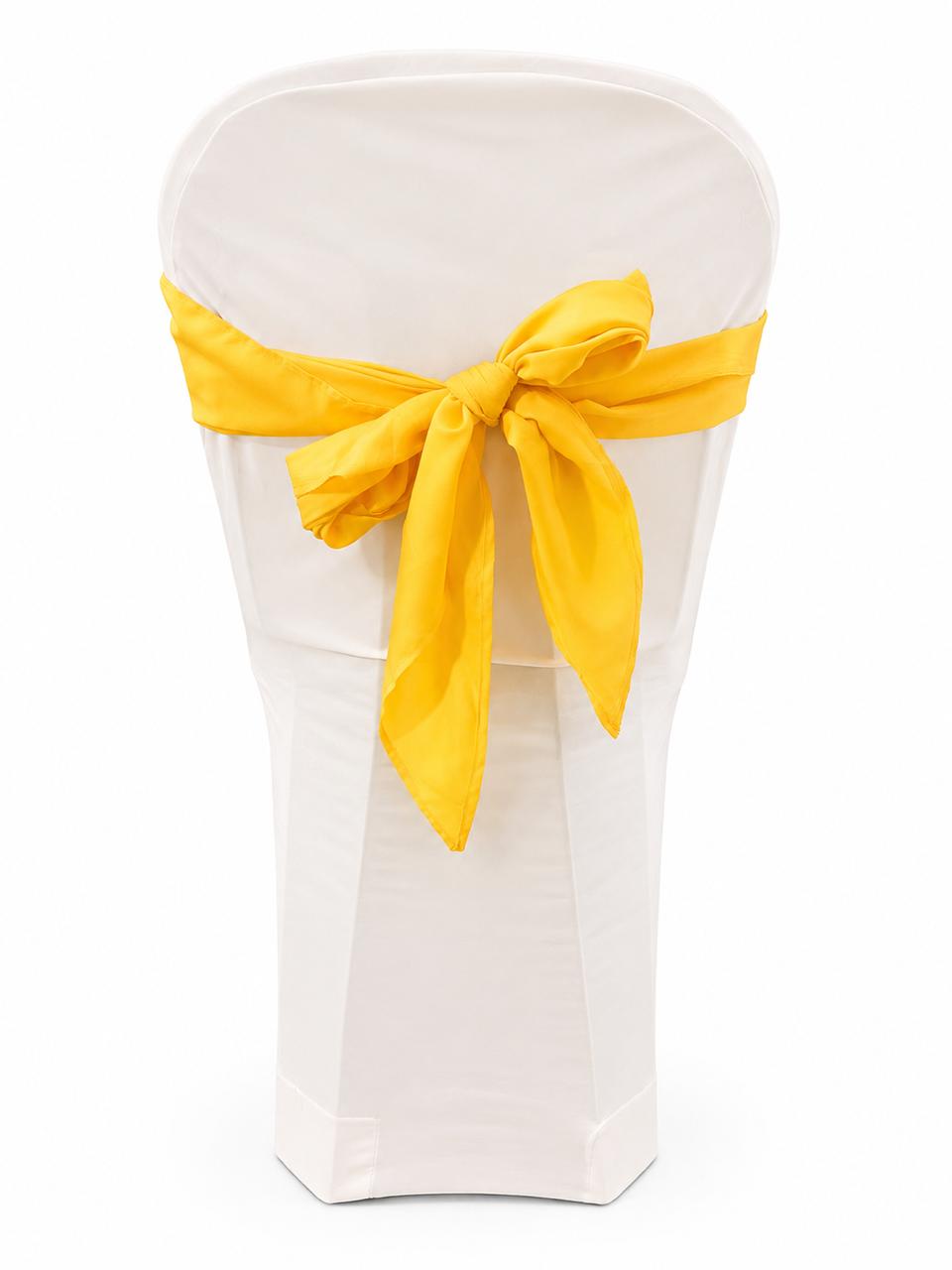 Yellow triangle chair tie